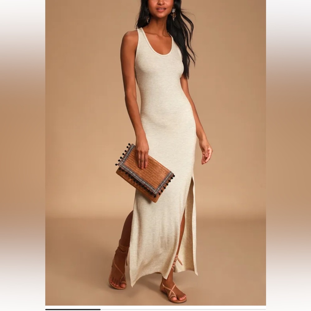 Lulus medium ribbed maxi dress